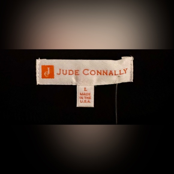 Jude Connally Audrey Black Tunic Top Lightweight Judecloth Black Size Large NWT - Picture 3 of 5